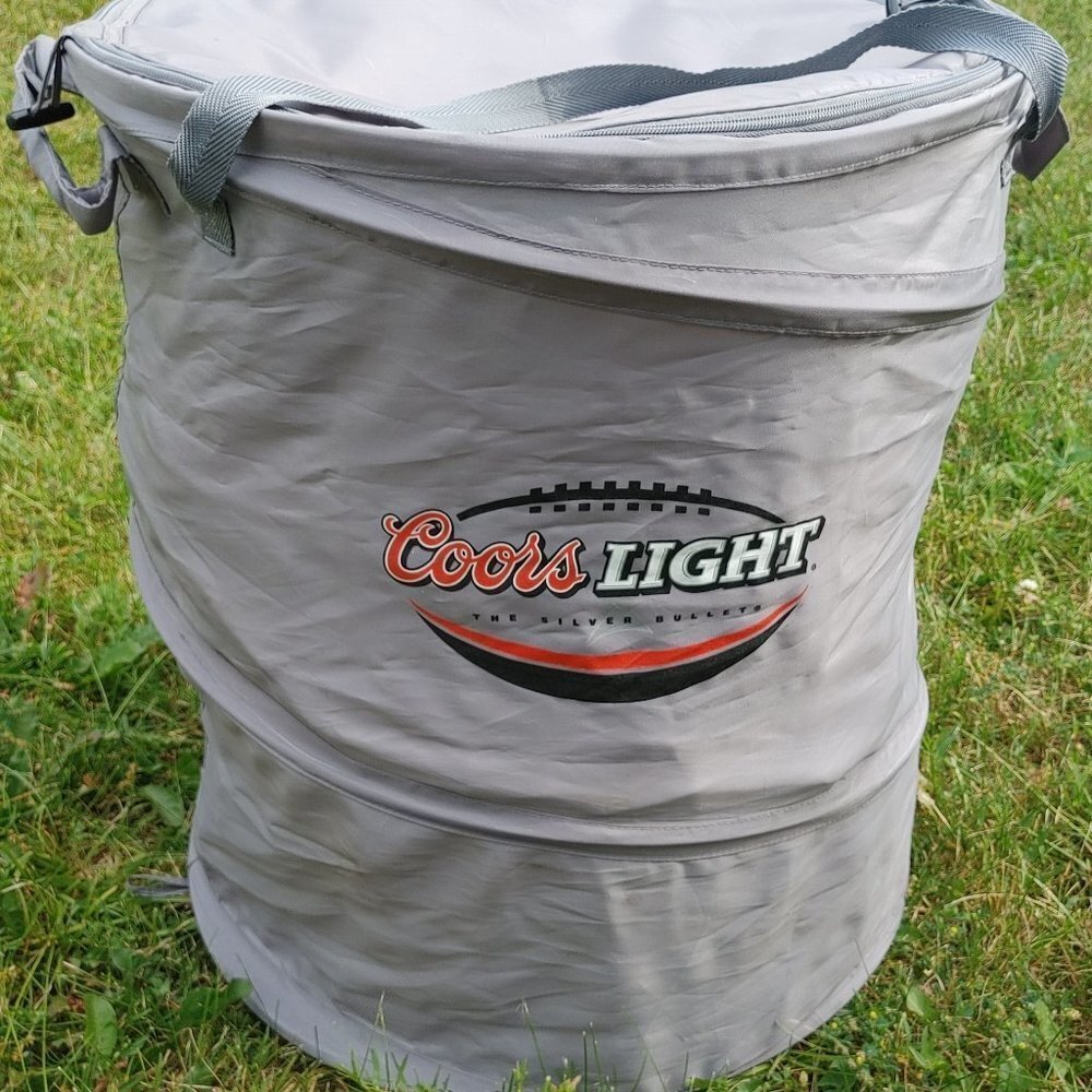 LARGE Coors Light Portable Cooler Barrell Fully Collapsible